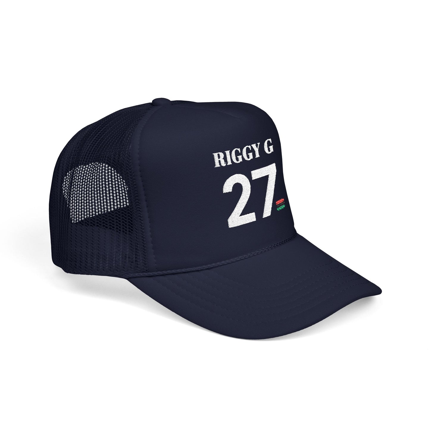 Vibrant Embroidered Foam Trucker Hat - Bold Casual Style, Great for Summer Festivals, Outdoor Adventures, Gift for Friends