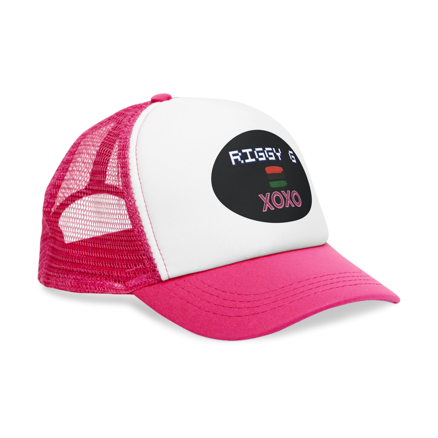 Retro Mesh Cap with Personalized Design, Vintage Trucker Hat, Gift for Gamers, Trendy Casual Headwear, Streetwear Accessory