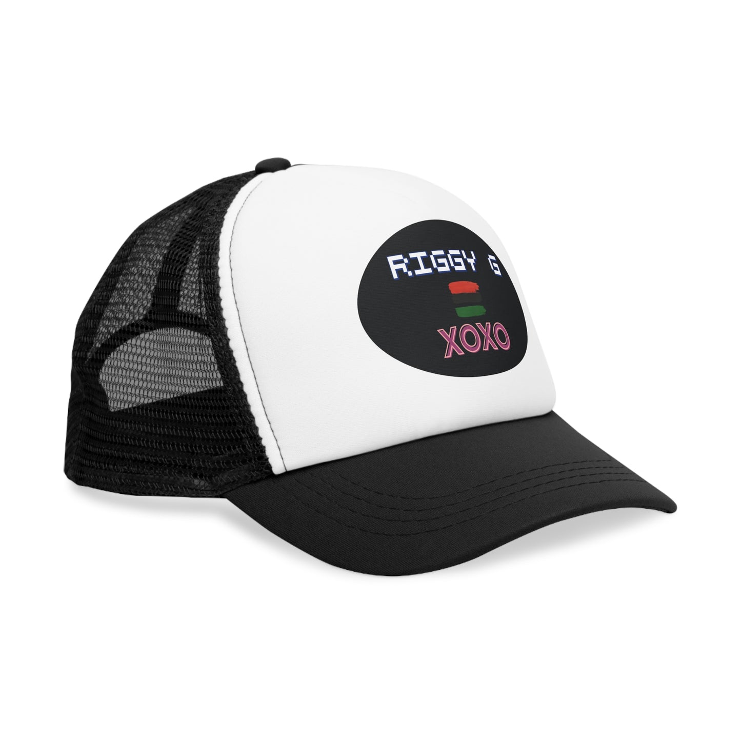 Retro Mesh Cap with Personalized Design, Vintage Trucker Hat, Gift for Gamers, Trendy Casual Headwear, Streetwear Accessory