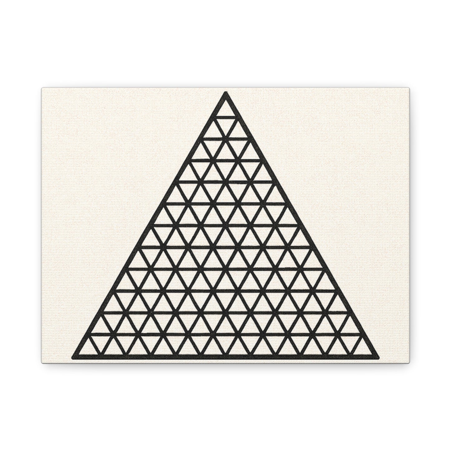 Minimalist Triangle Canvas Wall Art, Modern Home Decor, Geometric Triangle Print, Number Art, Gift for Math Lovers