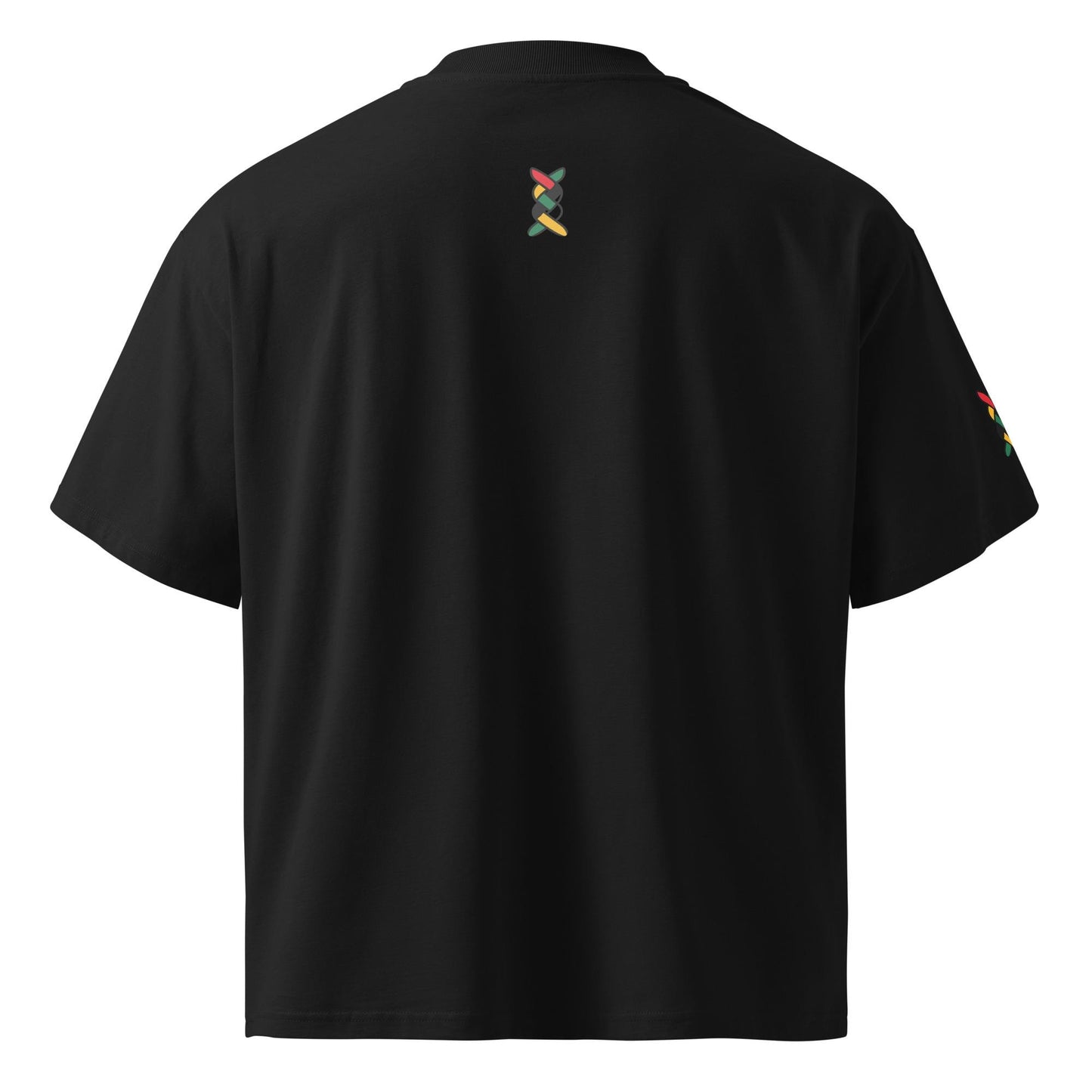 Unisex organic oversized high neck t-shirt