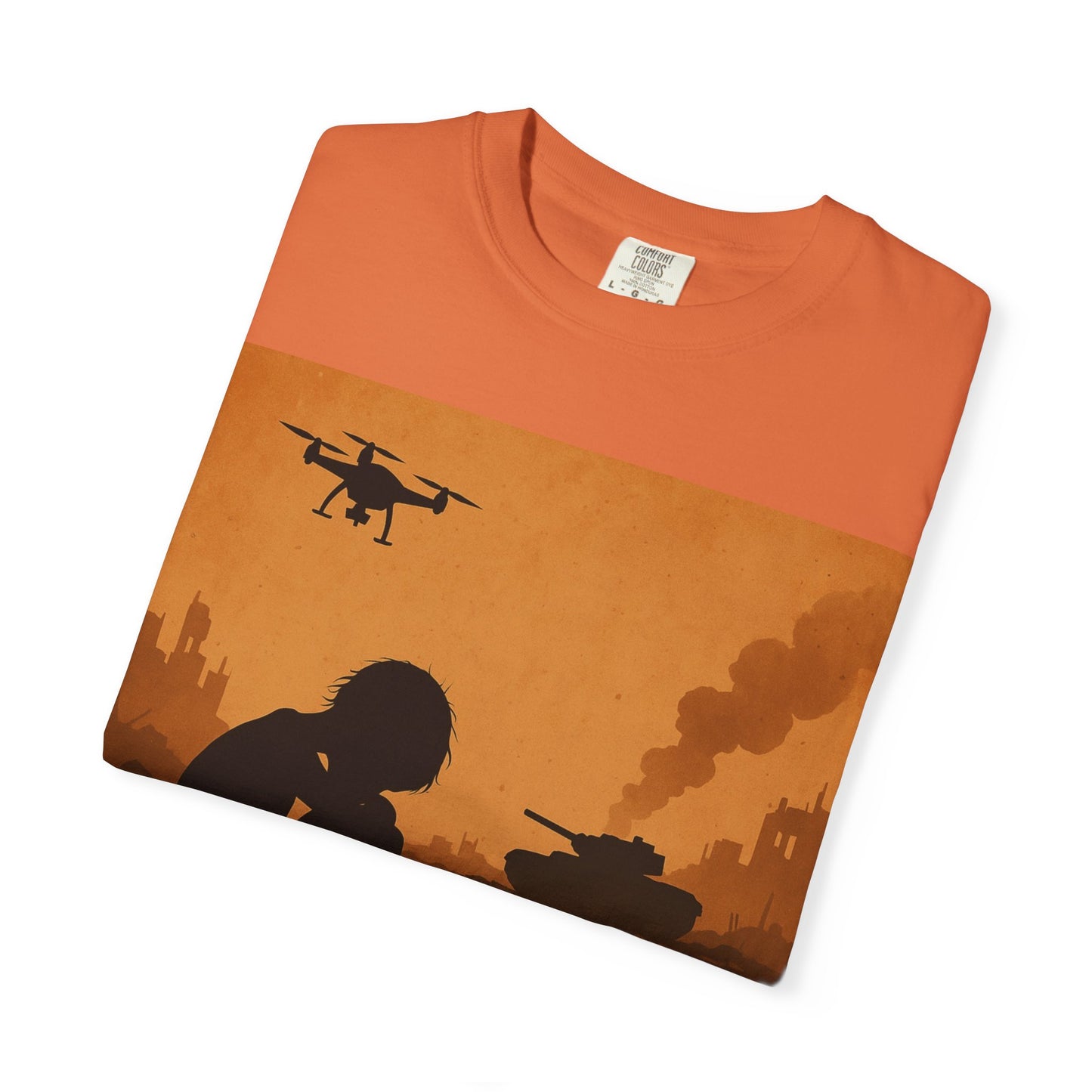 Unisex Garment-Dyed T-shirt, Lest We Forget Tee, Casual Wear, Memorial Day Shirt, Thought-Provoking Graphic Tee