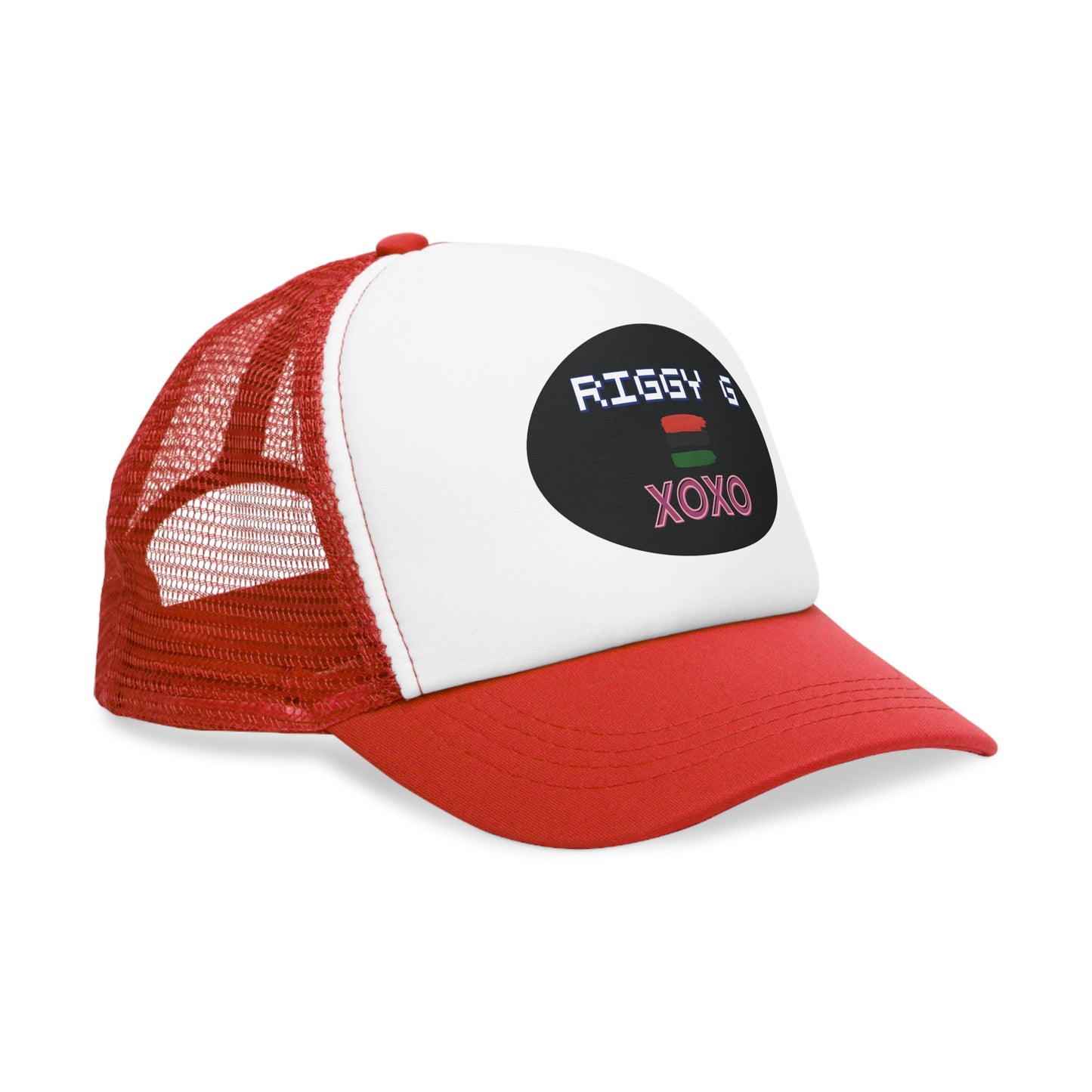 Retro Mesh Cap with Personalized Design, Vintage Trucker Hat, Gift for Gamers, Trendy Casual Headwear, Streetwear Accessory