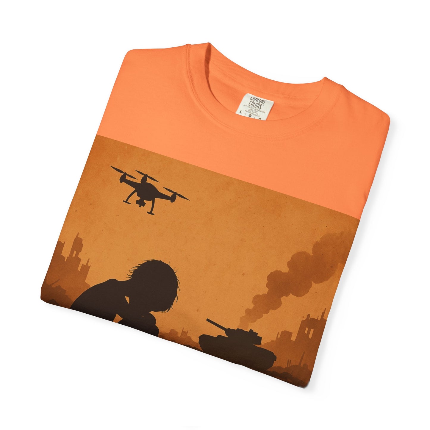 Unisex Garment-Dyed T-shirt, Lest We Forget Tee, Casual Wear, Memorial Day Shirt, Thought-Provoking Graphic Tee