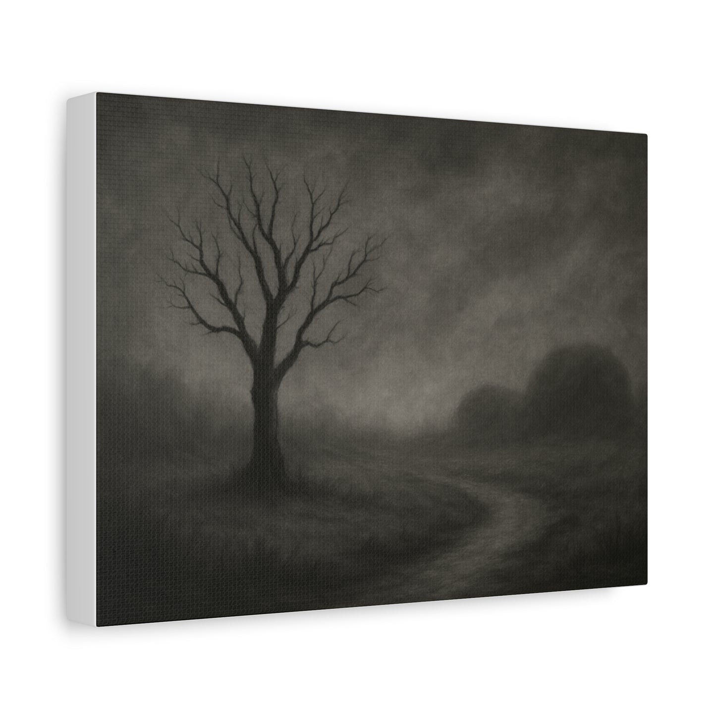 Dark Tree Landscape Canvas Art, Gothic Wall Decor, Aesthetic Home Design, Halloween Decoration, Unframed Art Print
