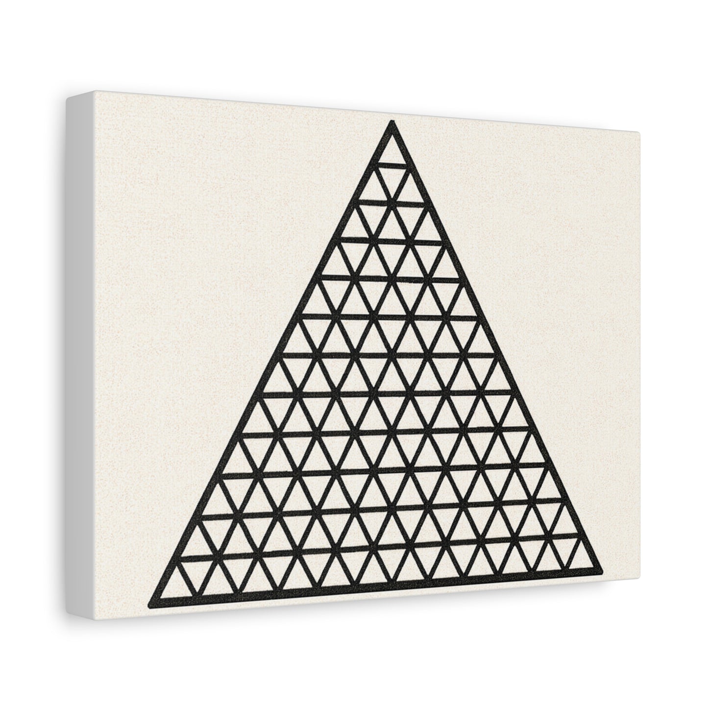 Minimalist Triangle Canvas Wall Art, Modern Home Decor, Geometric Triangle Print, Number Art, Gift for Math Lovers