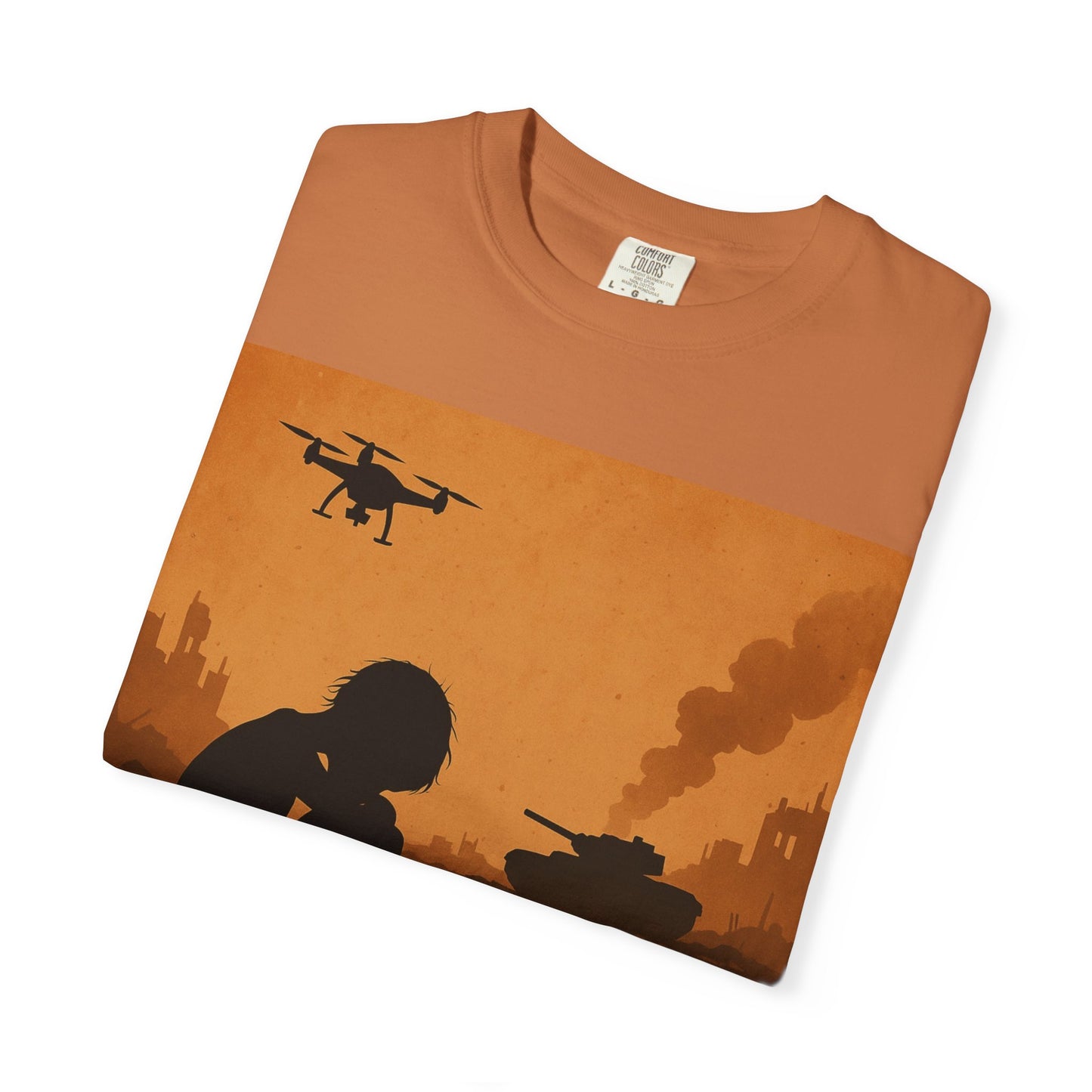 Unisex Garment-Dyed T-shirt, Lest We Forget Tee, Casual Wear, Memorial Day Shirt, Thought-Provoking Graphic Tee
