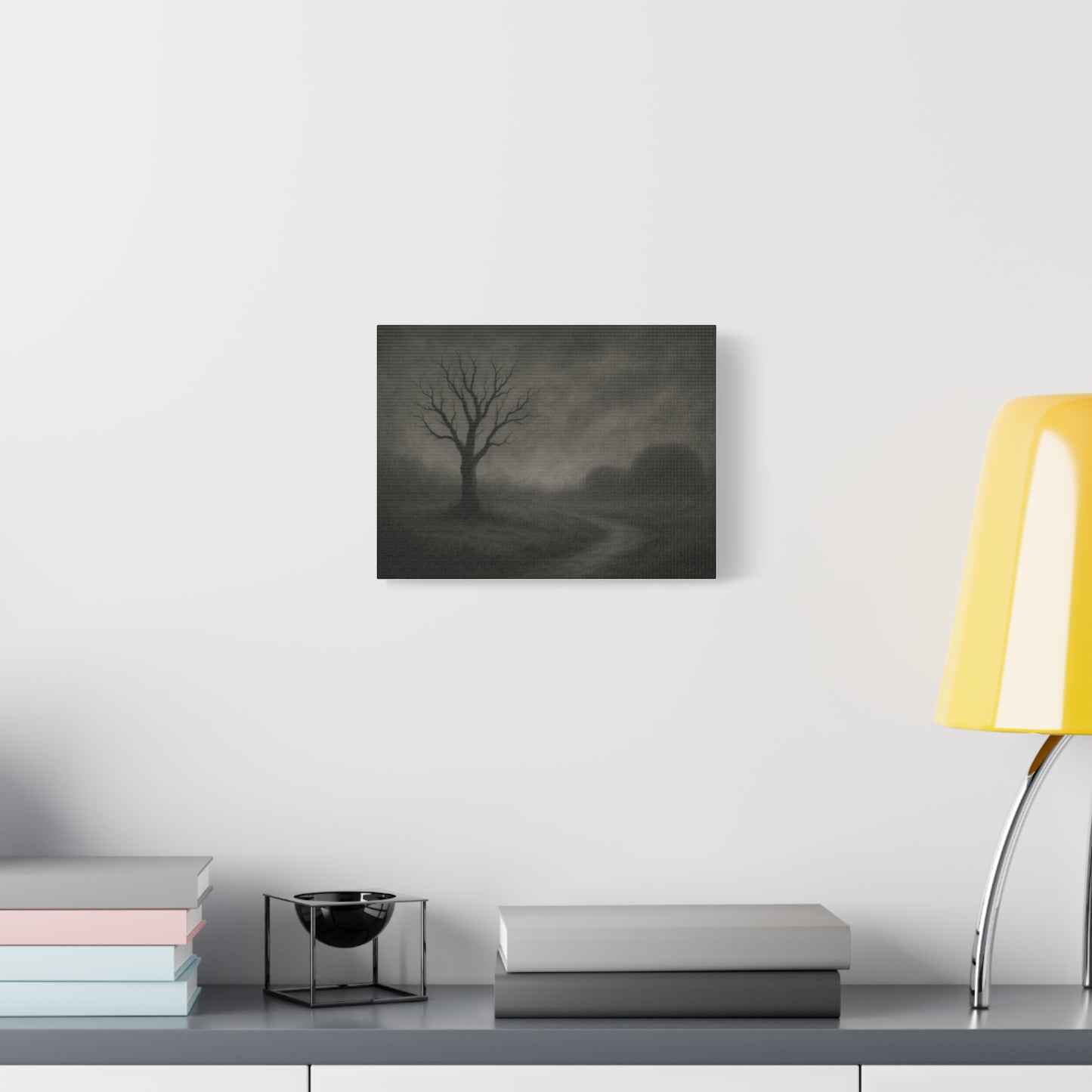 Dark Tree Landscape Canvas Art, Gothic Wall Decor, Aesthetic Home Design, Halloween Decoration, Unframed Art Print