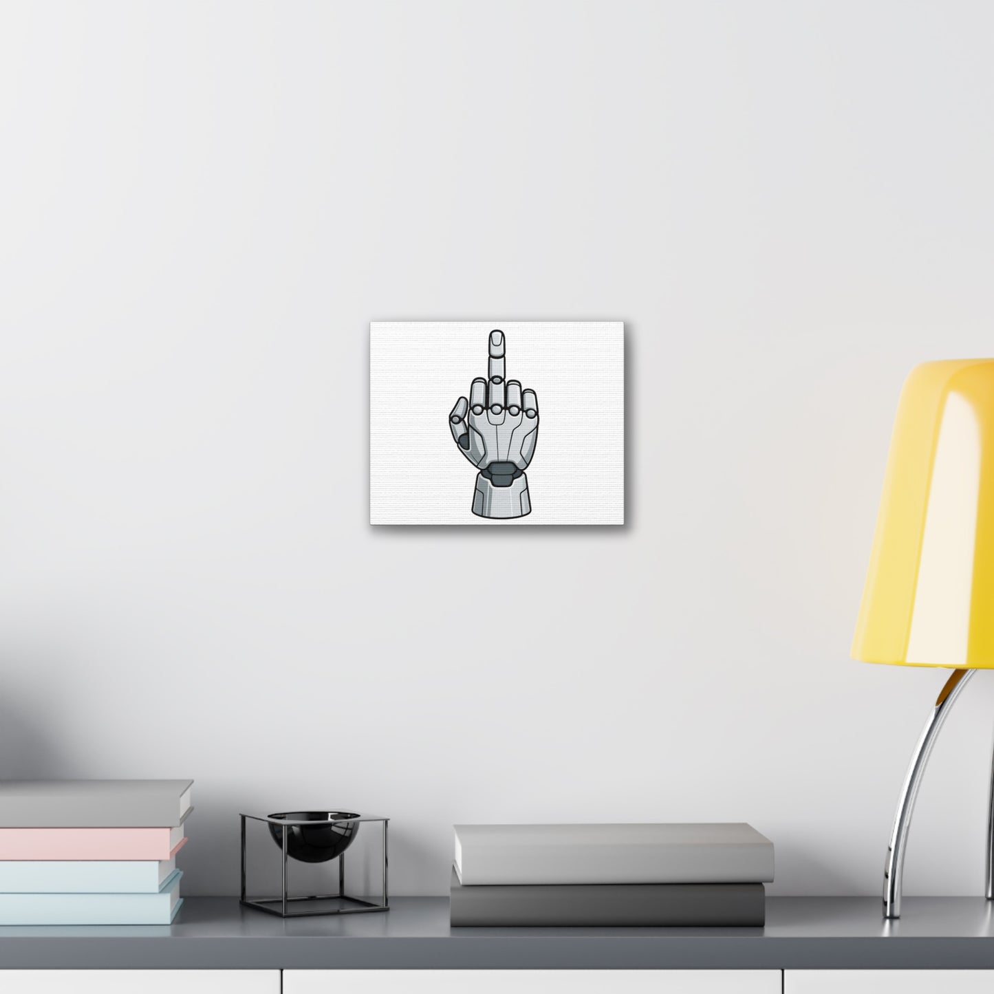Robot Hand Canvas Art, Modern Wall Decor, Gift for Tech Lovers, Futuristic Home Decor, Unique Artwork