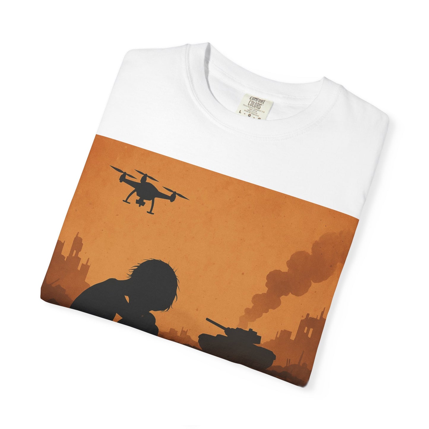 Unisex Garment-Dyed T-shirt, Lest We Forget Tee, Casual Wear, Memorial Day Shirt, Thought-Provoking Graphic Tee