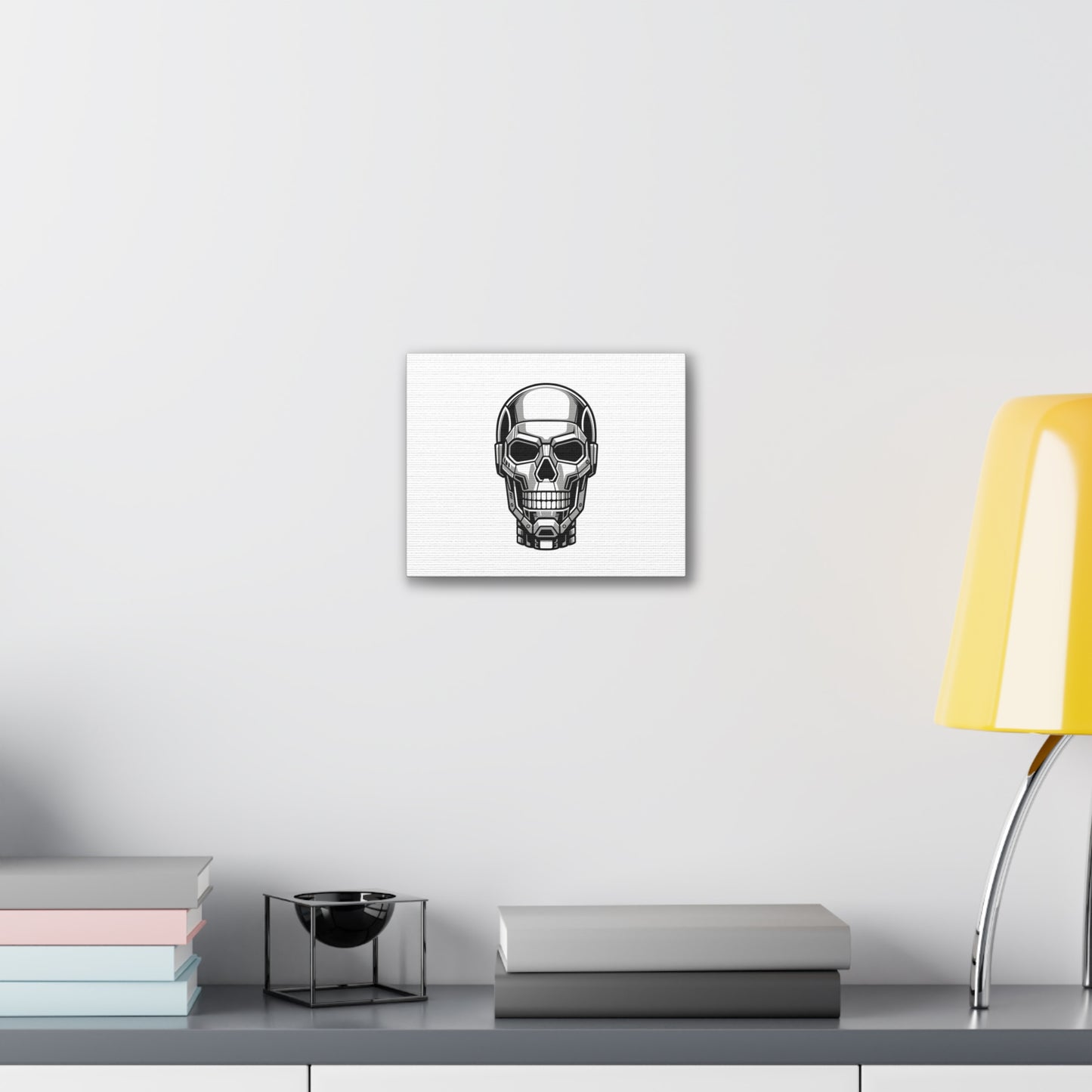 Metallic Skull Canvas Print, Stylish Wall Art Décor, Gothic Home Decoration, Unique Gift for Halloween, Modern Art Display, Sci-Fi [...]
