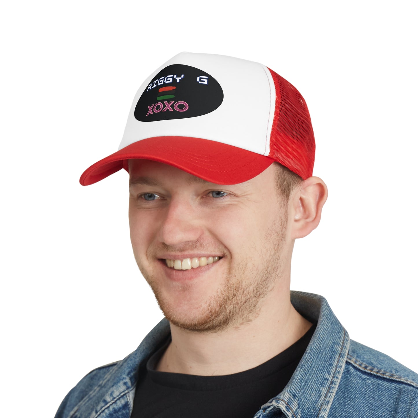 Retro Mesh Cap with Personalized Design, Vintage Trucker Hat, Gift for Gamers, Trendy Casual Headwear, Streetwear Accessory