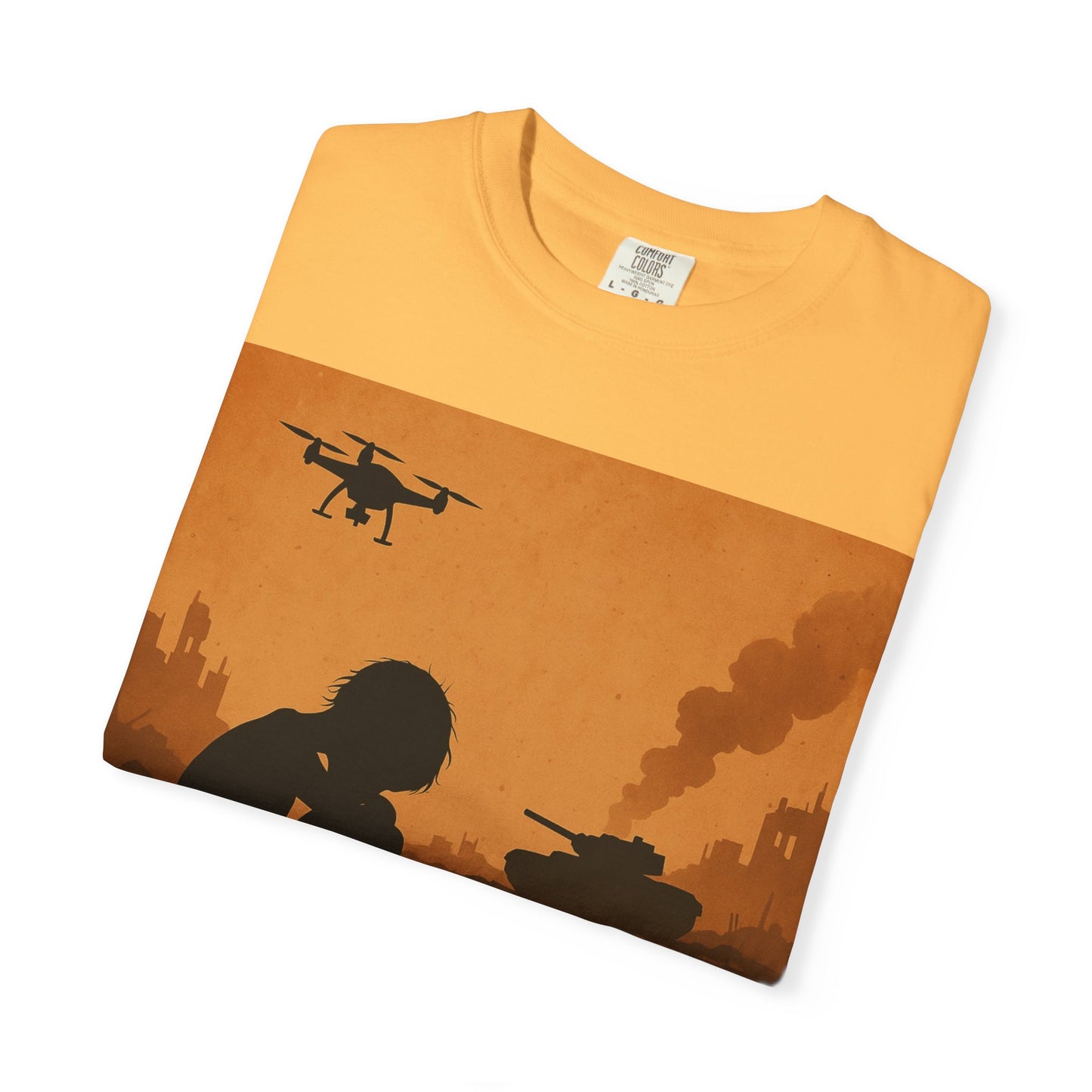 Unisex Garment-Dyed T-shirt, Lest We Forget Tee, Casual Wear, Memorial Day Shirt, Thought-Provoking Graphic Tee