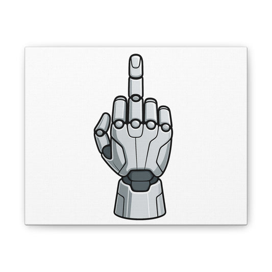 Robot Hand Canvas Art, Modern Wall Decor, Gift for Tech Lovers, Futuristic Home Decor, Unique Artwork