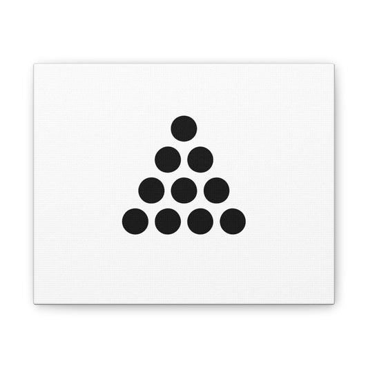 Minimalist Dot Art Print, Modern Wall Decor, Black and White Canvas, Gift for Art Lovers, Home or Office Decoration, Abstract Design