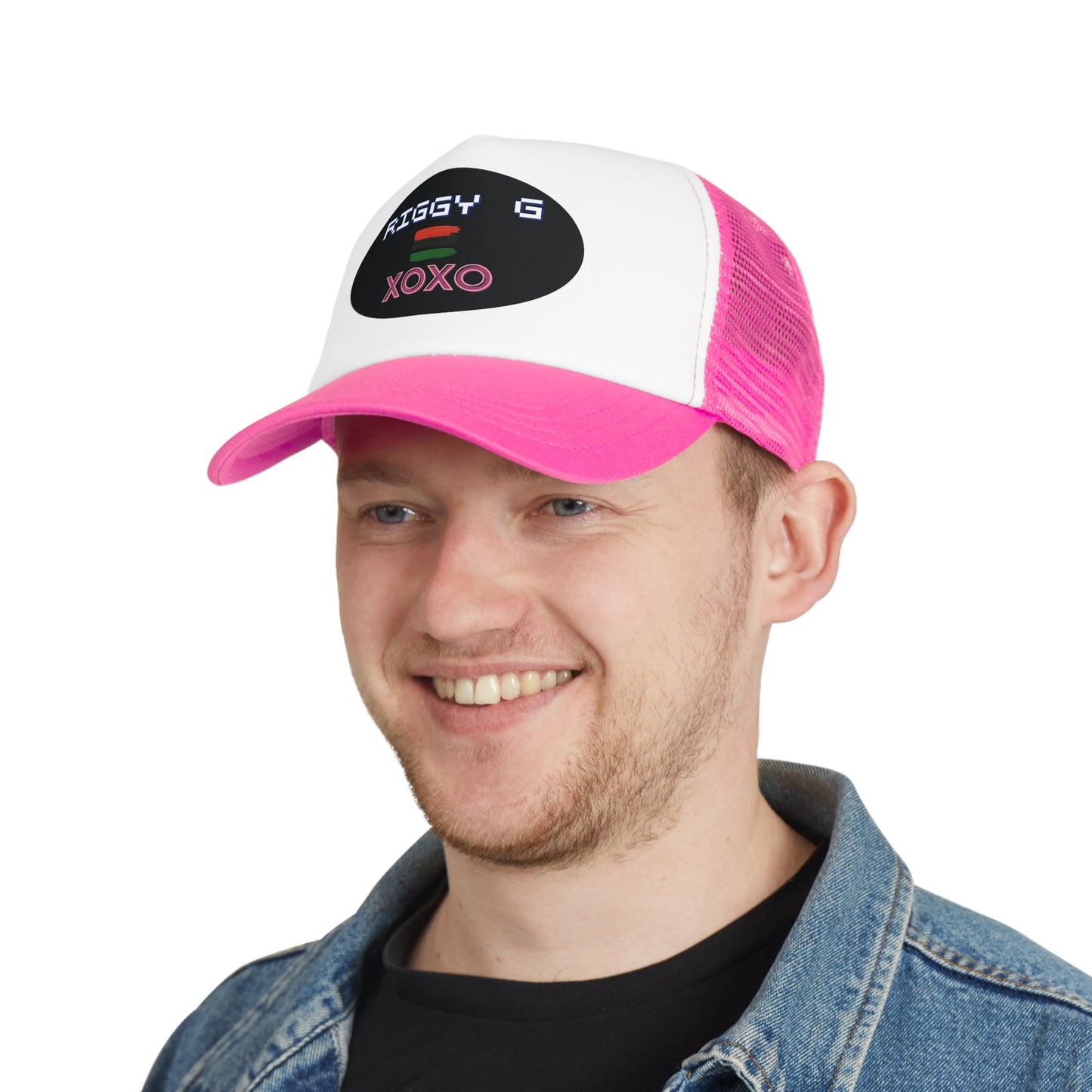 Retro Mesh Cap with Personalized Design, Vintage Trucker Hat, Gift for Gamers, Trendy Casual Headwear, Streetwear Accessory