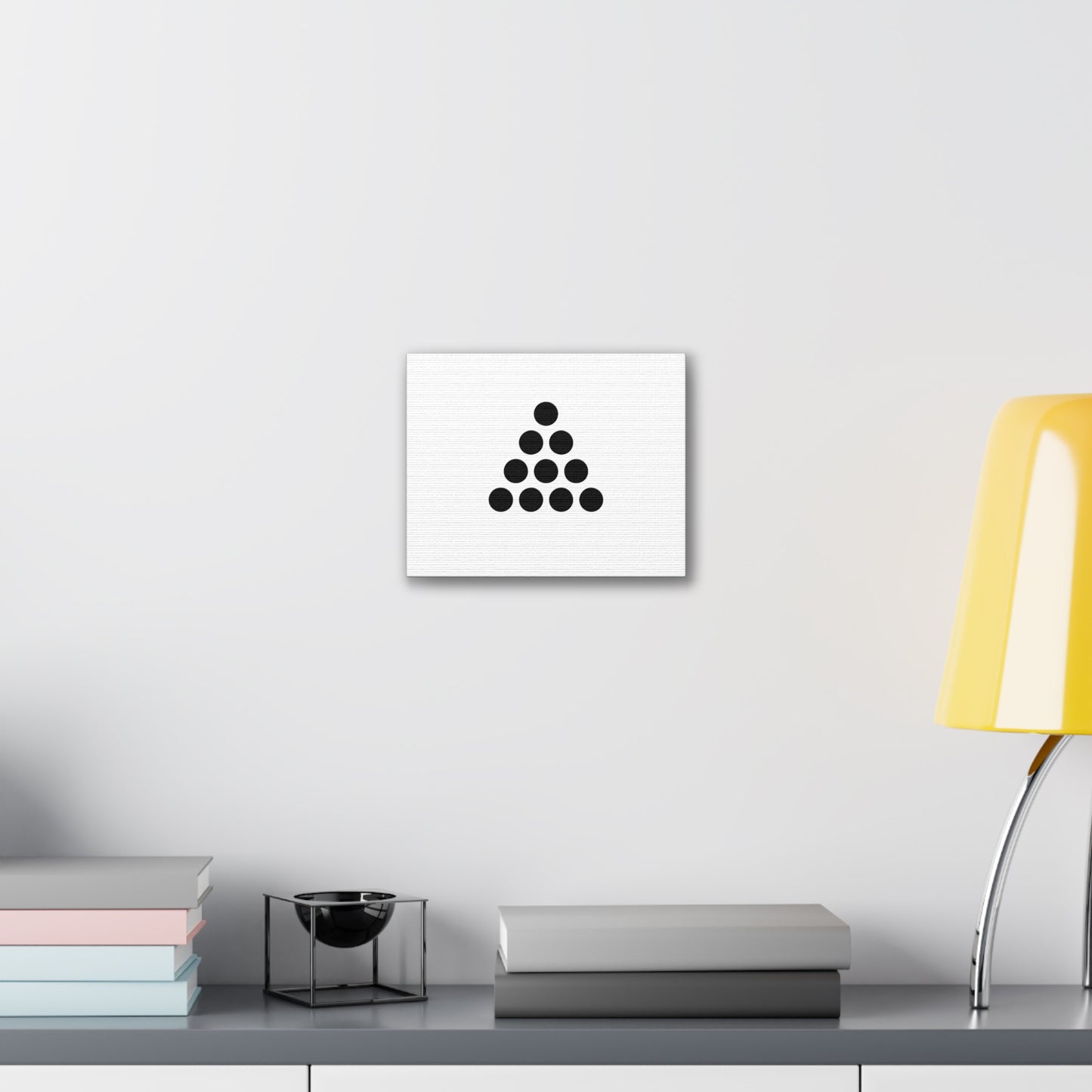 Minimalist Dot Art Print, Modern Wall Decor, Black and White Canvas, Gift for Art Lovers, Home or Office Decoration, Abstract Design